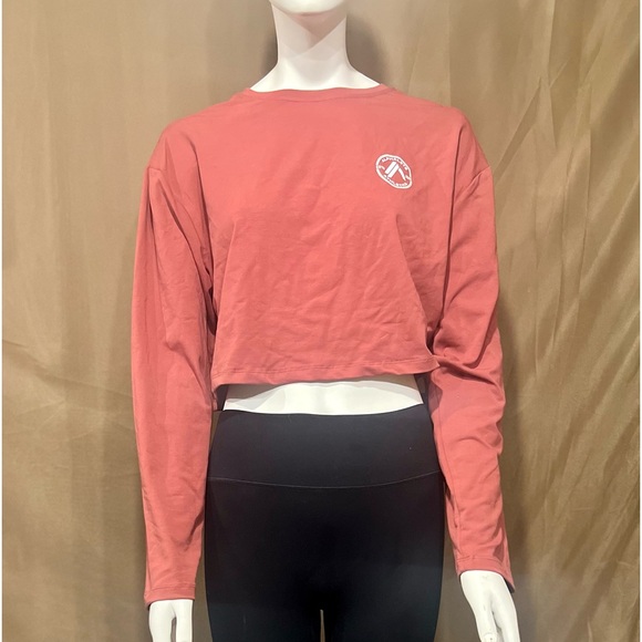 Alphalete Dynasty LS Crop Tee - Gingerbread - Picture 6 of 7